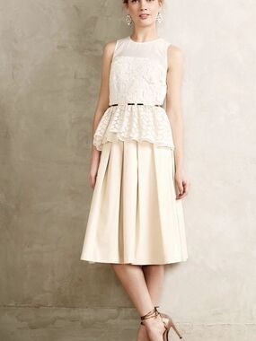 Floreat Trois Peplum Top